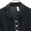 Salvatore Ferragamo Made in Italy Cotton Short sleeve half button sweater Women Used