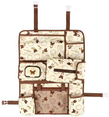 Skater Car Seatback Bear School Pocket, Design, CSBP1-A
