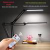 LED-Falt-Schreibtischlampe mit Fernbedienung, langem Arm und Augenschutz für Studien- oder Wohnheimbeleuchtung, USB-betrieben mit Klemme