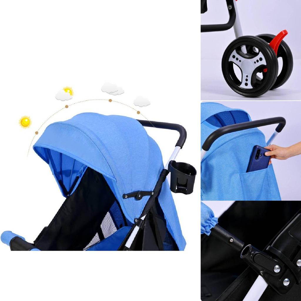 Leichter Vielseitiger Kinderwagen Für Einfache Reisen Komfortable Sitz- Und Liegemöglichkeiten
