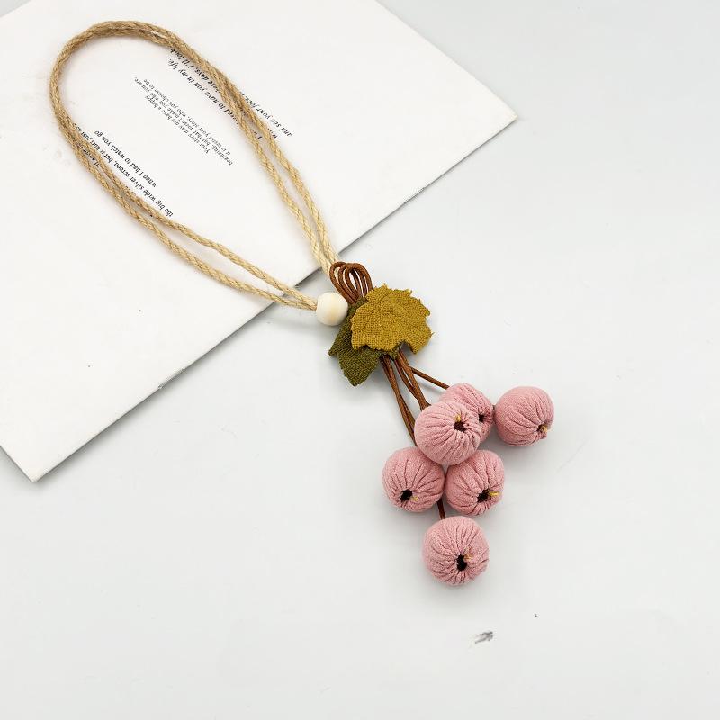 Fresh and Light Curtain Binding Rope Hawthorn Fruit and Flower Decorative Accessories Curtain Buckle AccessoriesBinding Rope