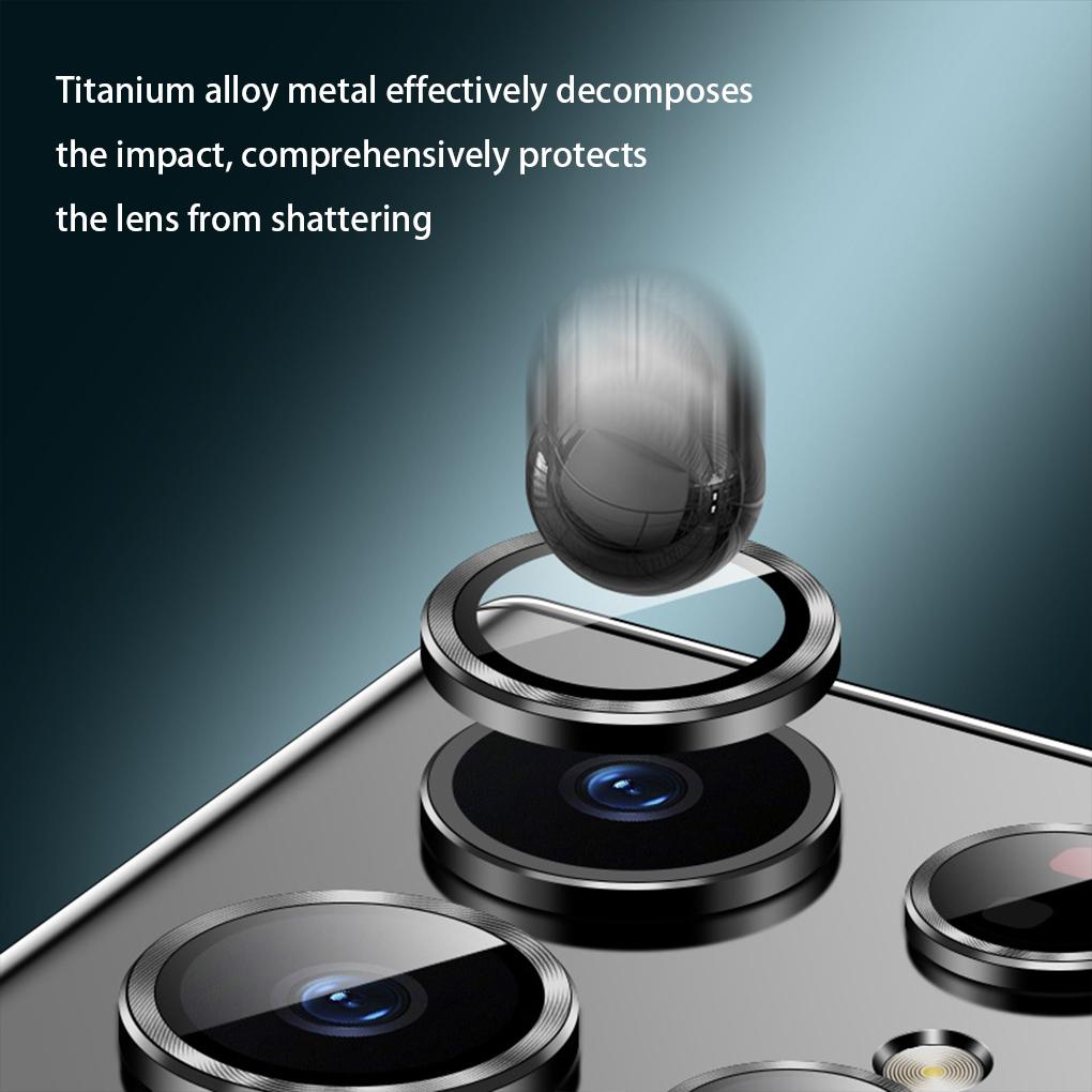 Phone Camera Lens Protector Scratch Proof Anti-fingerprint Adhesive Tempered Glass Cover Replacement for A22 Ultra