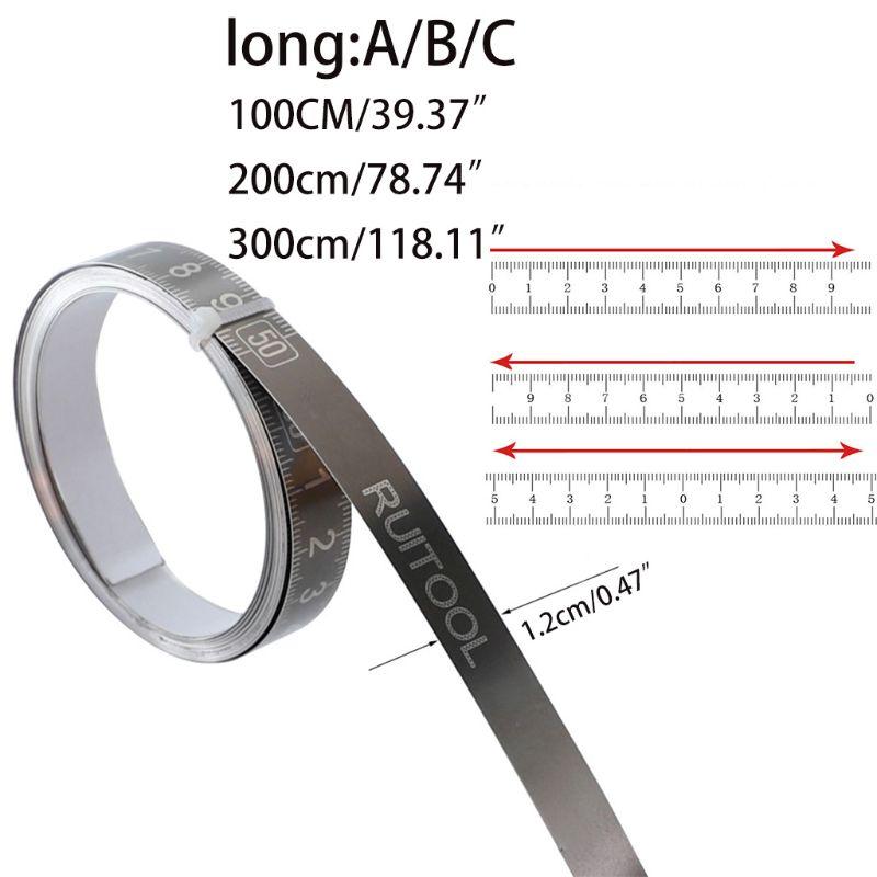Adhesive Tape Measure Ruler Adhesive Measuring Tapes with Sticky Back Adhesive Back Ruler Stick Tape Measure Top Quality