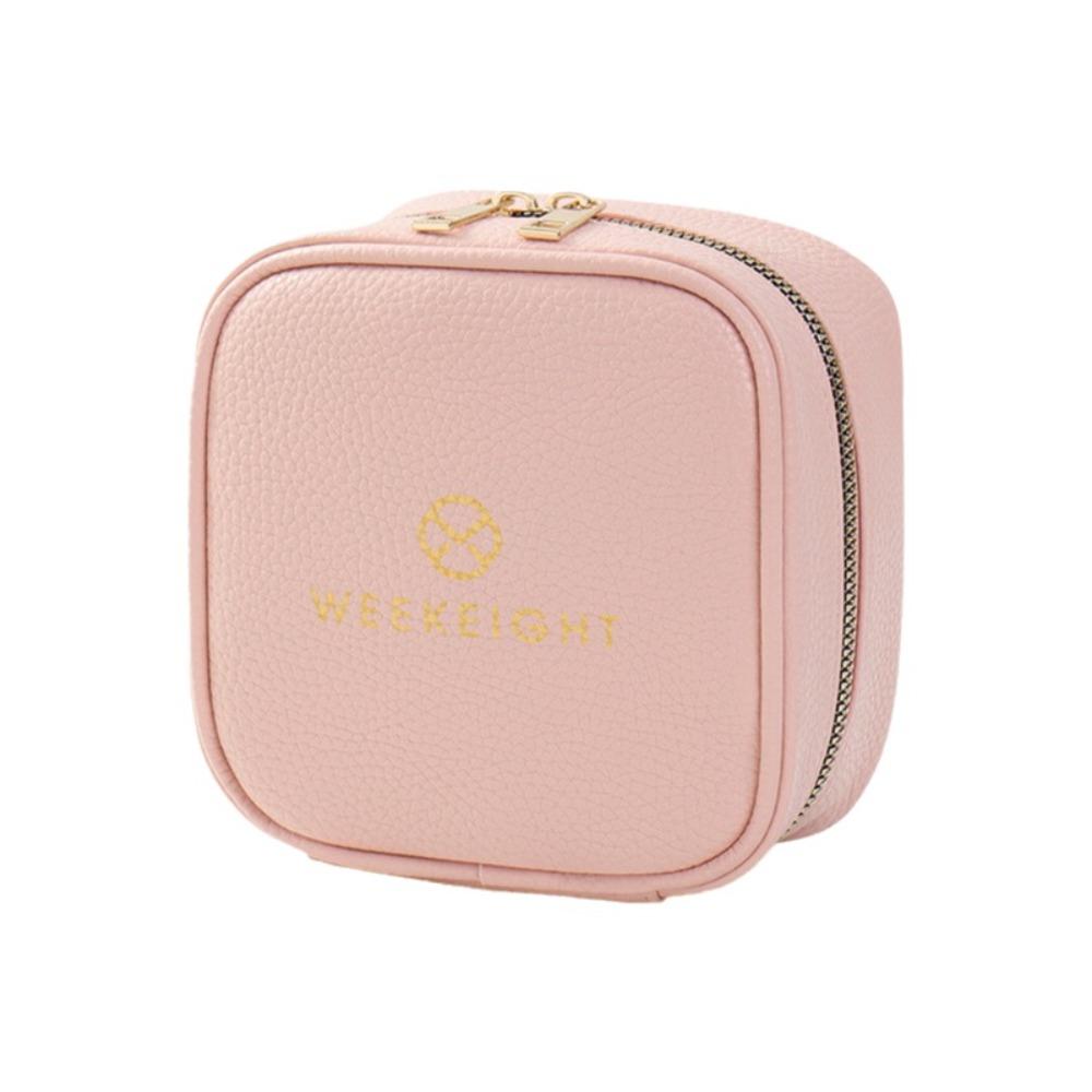 

New Portable Jewelry Box Square Zipper Closure Jewelry Storage Bag Durable Protective Jewelry Organizer Case Ring Earrings