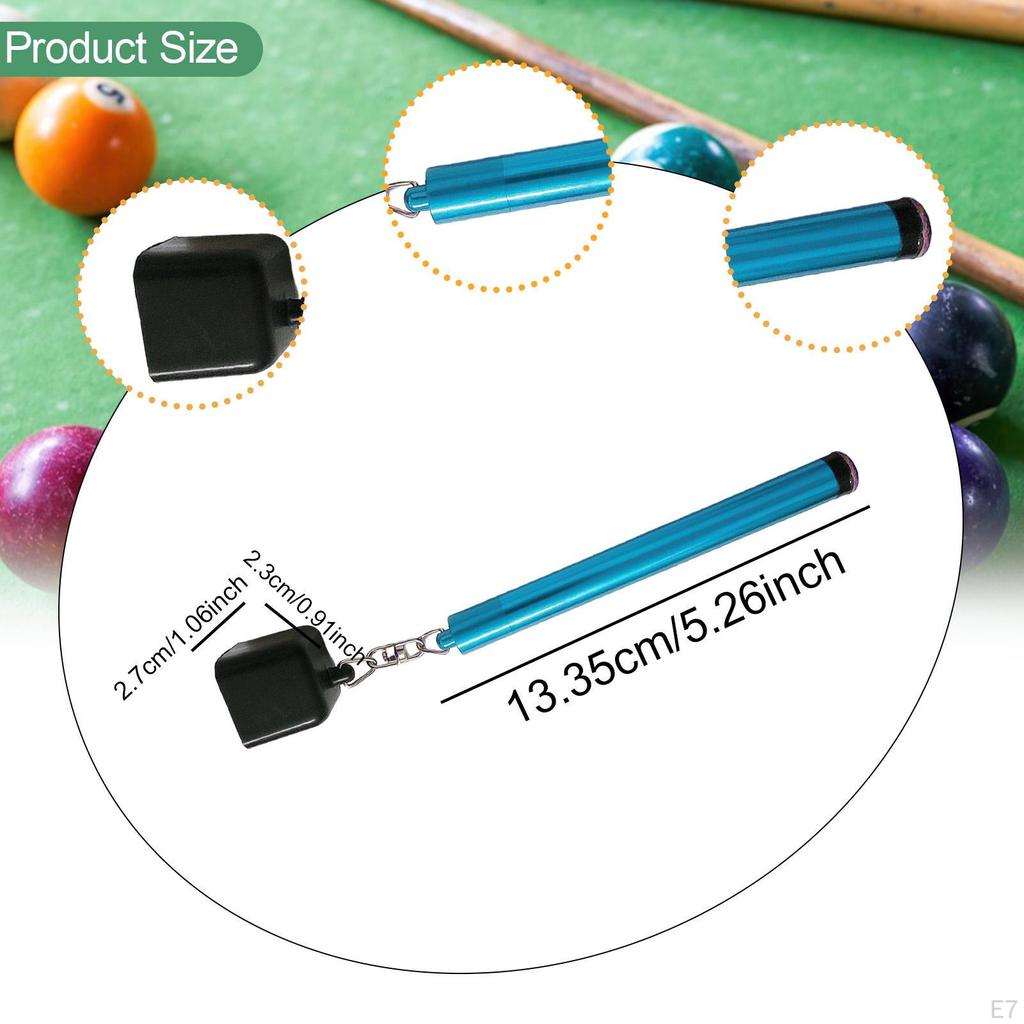 Billardkreidehalter, Queue-Spitzenwerkzeug, Einfach zu bedienen, 2-in-1, Praktisch, Tragbarer Tisch