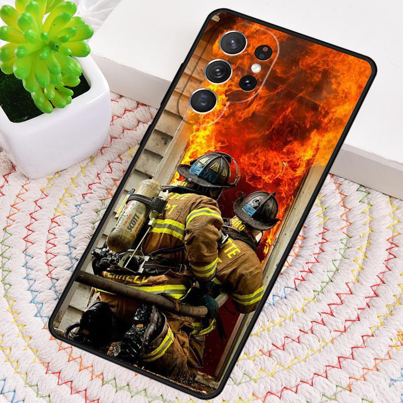 Fireman Firefighter Phone Case for Samsung Galaxy note 10 pro S26 Ultra S23 S24 FE S25 S21 S22 PLUS shockproof Cove