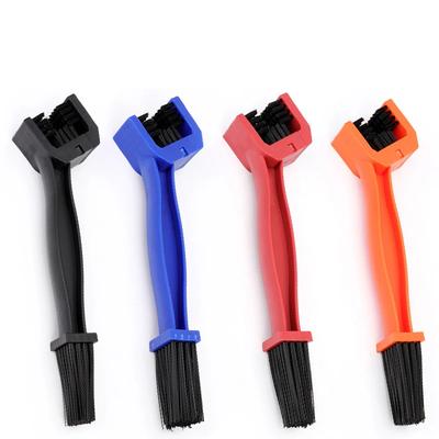 1PC Motorbike Chain Brush Plastic 3-sided Square Head Brush Motorcycle Brush Cleaning Chain Outdoor Scrub Road Care Tools