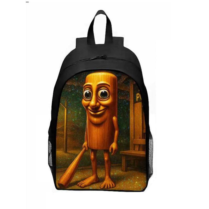 Al Italian Brainrot Pattern Backpack Breathable Student Schoolbag Gift Casual