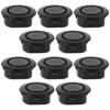 Homoyoyo 10pcs Car Rear Bumper Radar Hole Cover Plastic Plugs for Round Holes Niversal Car Plastic Plug Bumper Protection Fit for Trucks and Durable