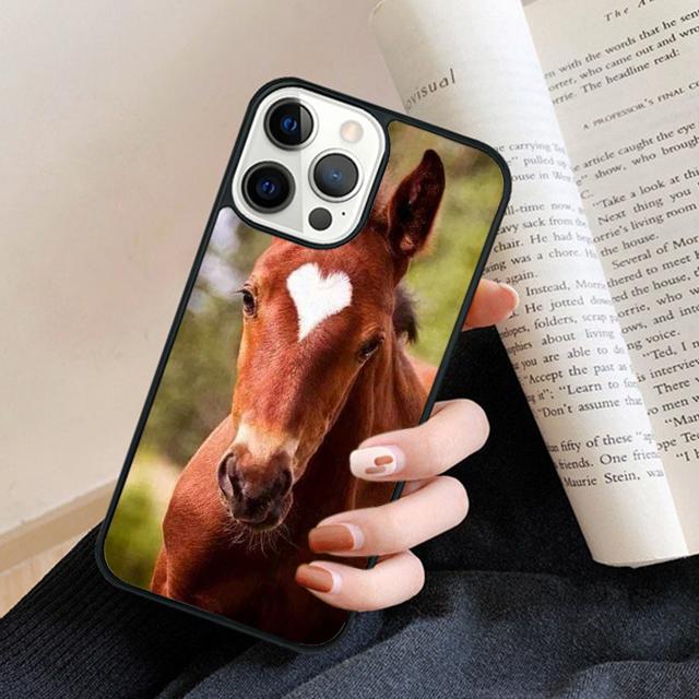1233 Gray Shire Horse Phone Case Back Cover for iPhone 17 Air 16 15 14 13 11 12 Pro Max Plus Fundas Coque