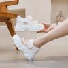 Mesh thick-soled women's breathable Velcro sandals 2025 summer new Mary Jane shoes lace edge niche design sense