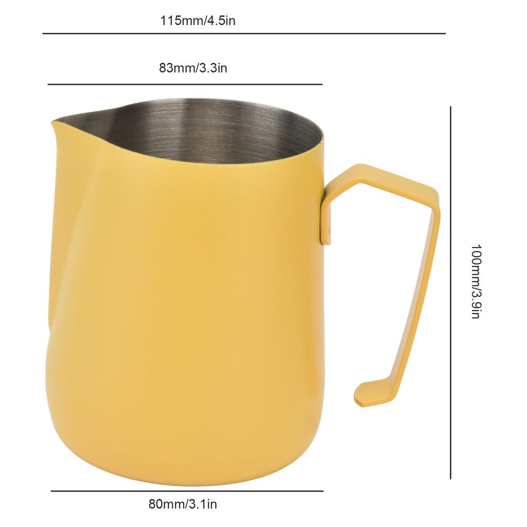 Nádoba na napěnění mléka Zesílený šejkr 450 ml se špičatou hubicí pro kávovar Kavárna