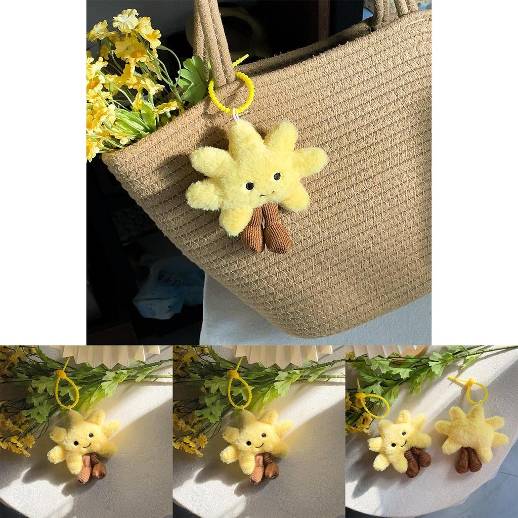 Sun Plush Keychain Toy With Pp Cotton Fill For Wedding Gifts And Party Decorations