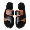 Casual Flat Top Plus Size Slippers for Women, New Color Blocked Toe Set, Comfortable One-piece Black and White Fish Mouth Shoes