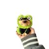 Adorable Bee Puppy Backpack Charm Keychain Plush Pendant for Women