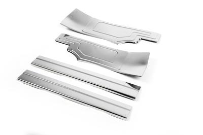 Estribos interiores OmsaLine (4 piezas, inoxidable) Para Ford conectar 2014-2021
