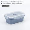 Collapsible Silicone Lunch Box Set: Microwave Steaming, Fresh-Keeping, 4-Piece Bento for Office & Picnic