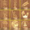 Ne Custom Photo Creative 3D Illusion Anime Lamparas Acrylic Table Desk Base LED Christmas Lamp Kid'S Room Decor Night