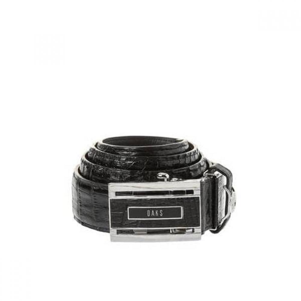 Daks Black Premium Caiman Leather Automatic Belt