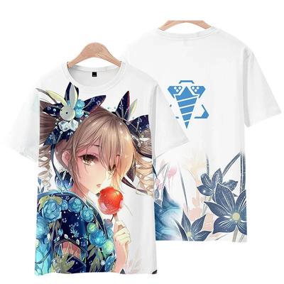 Summer Honkai Impact 3 Seele Vollerei 3D Printed T-shirt Fashion O Collar Short Sleeve Anime Street Wear Unisex Kids Clothing