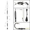 Amo da Pesca Esche Artificiali Set Gabbia per Pastura Feeder da Pesca Portaesca Anzol Peche Pesce Gatto Jig Attrezzatura e Strumenti per la Pesca alla Carpa 15g-40g