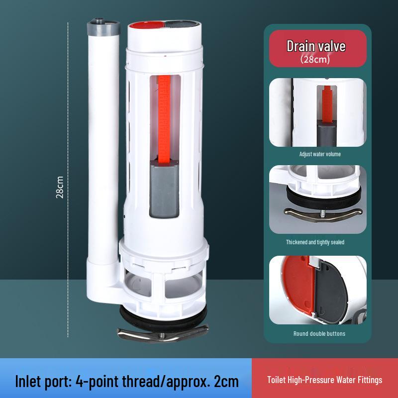 Adjustable High-Pressure Toilet Tank Water Fitting Set