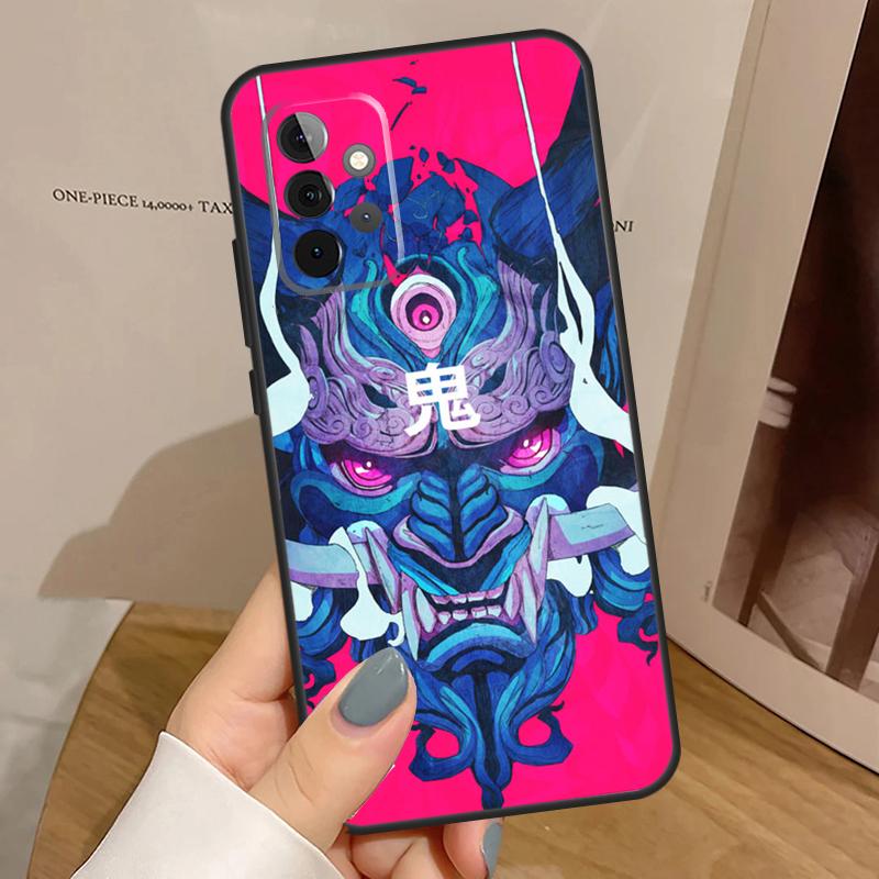 

Japanese Oni Hannya Demon Mask Case For Samsung Galaxy A33 A53 A13 A54 A34 A14 A56 A36 A16 A06 A12 A32 A52 A35 A17 A15 A55 Samsung A56
