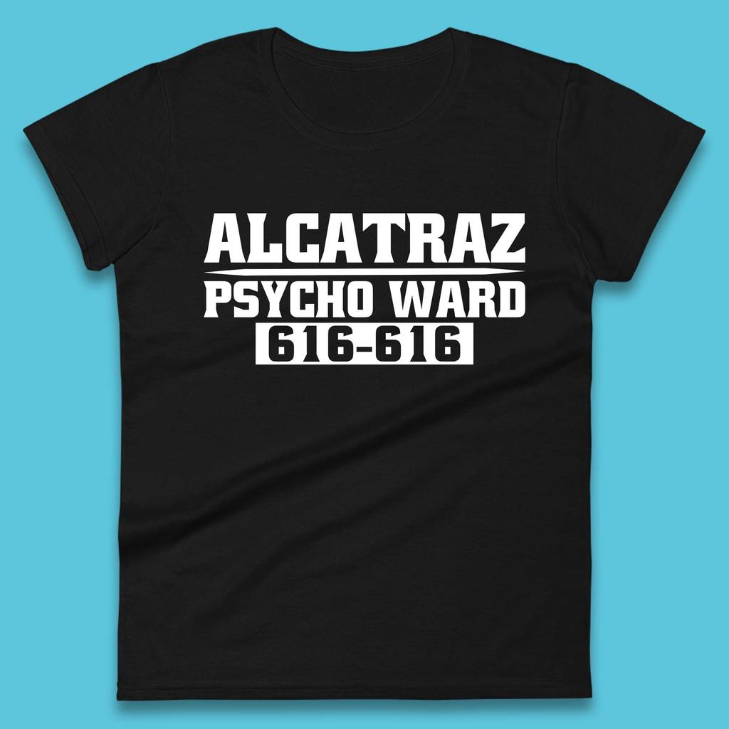 Alcatraz Psychatrie 616-616 Gefängnis Halloween Kostüm Gefangener Psychatrie Damen T-Shirt Herren Oberteile Unisex Oberteil