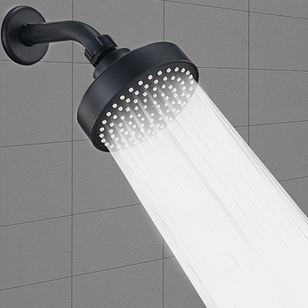 High Pressure Shower Head -Powerful, Luxurious Bathroom Shower Head with Powerful Jet and Small Silicone Nozzle - Wall Mounted