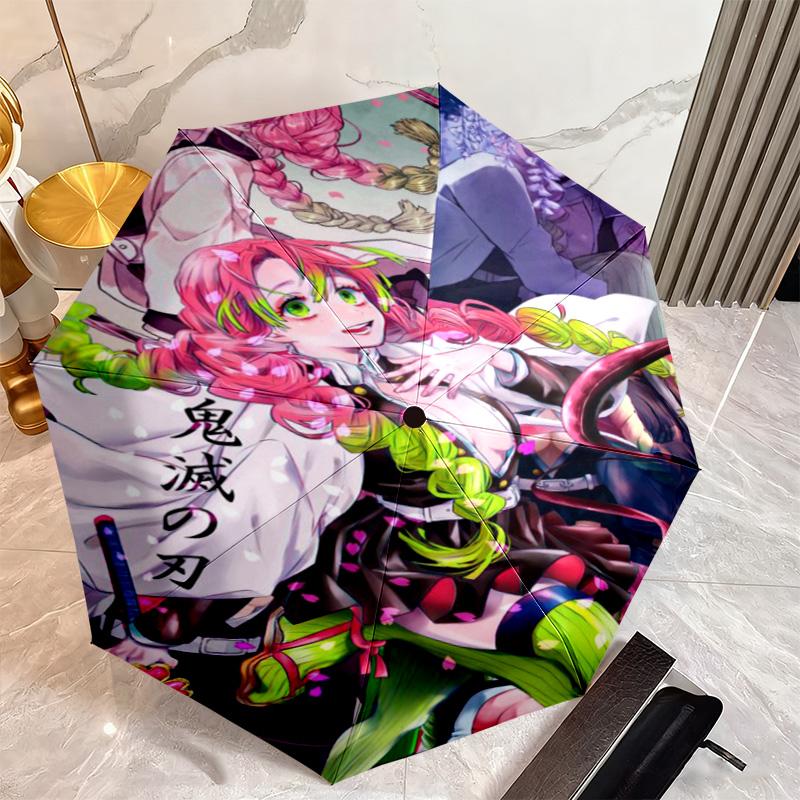 Japanese-style cartoon Demon Slayer Kamado Tanjiro & Kamado Nezuko umbrella including home travel and outdoor activities Multi functional umbrella 14
