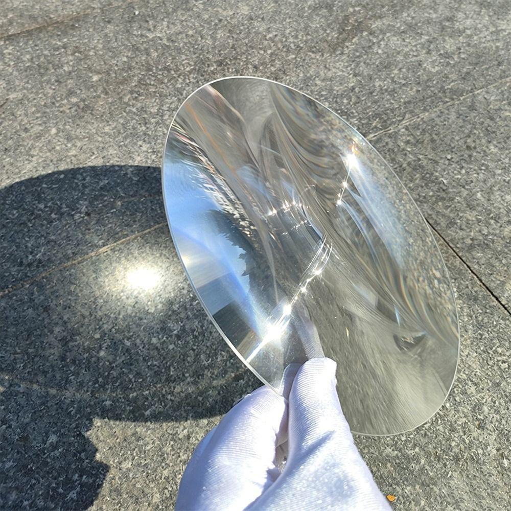 Large Size Fresnel Lens 300mm Diameter Optical Lens Replacement Acrylic Fresnel Lens Ignition Test