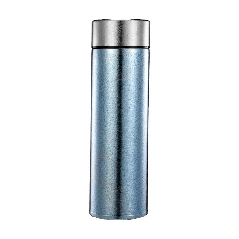 Water bottle high-grade large-capacity titanium cup double-layer pure titanium thermos cup 1011 tea separation outdoor full titanium water cup