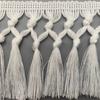 1Yard 11cm Wide Fringe Trim Ribbon Cotton Material Macrame Tassel Ribbon  For Curtain Sewing