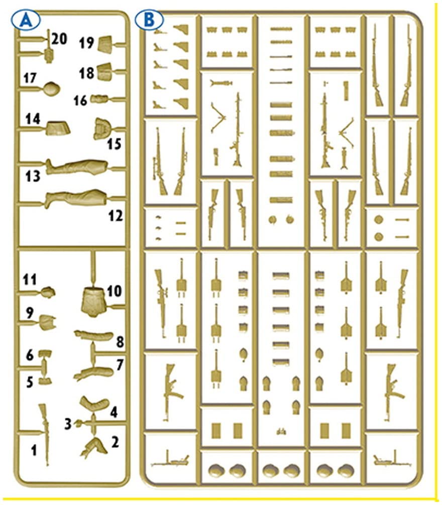 Master Box 1/35 Scale German Wehrmacht Infantry Soldier (1 Figure) 1939-1941 with Small Arms Runner, Plastic Model Kit MB35227
