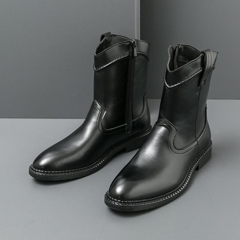 Fashion Leather Boots For Man Genuine Leather Big Size Boots High Quality Designer Formal Shoes Casual Boots Fashion Business