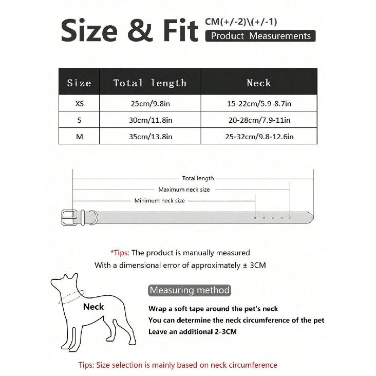 Sparkly Rhinestone Pet Collar - Glitter PU Leather Adjustable Cat Collar, Shiny Crystal Bling Collar for Small Dogs, Puppies