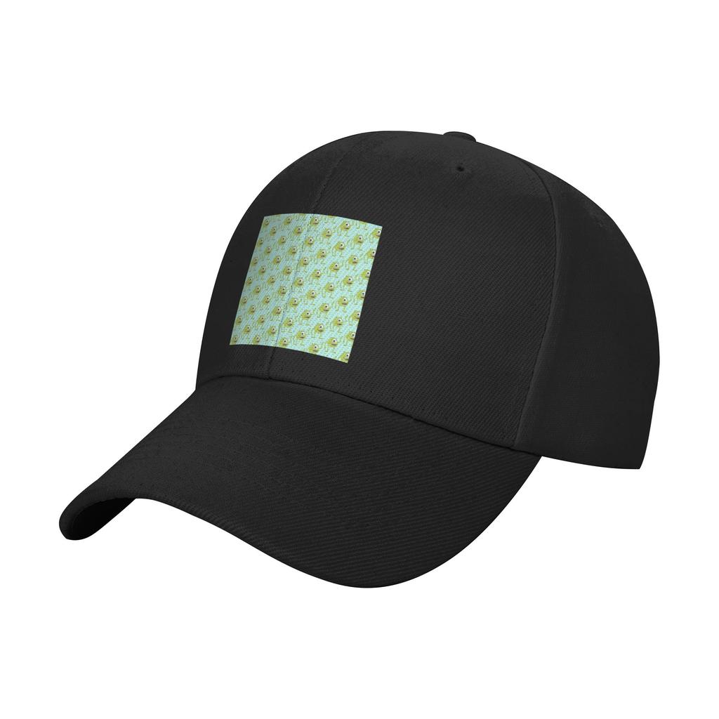 Fashion Mike Wazowski Pattern Curved Brim Baseball Cap Japanese Minimalist Womens Visor