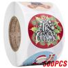 100-500 Pcs Golden Font Merry Christmas Sticker Thank You Sticker Seal Label For Envelope Gift Wrapping Scrapbook 1 Inch