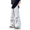 American pleated paratrooper overalls men's and women's summer trendy brand loose design wide-leg scimitar pants quick-drying casual pants