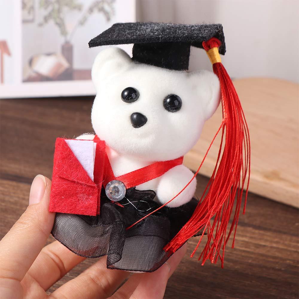 10 pcs/set Graduation Season Graduation Bear Doll Bouquet Bachelor Bear Plush Toy Birthday Gift