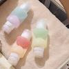 Dual Chamber Silicone Travel Bottle,Portable Refillable Cosmetic Container for Travel & Business Trip