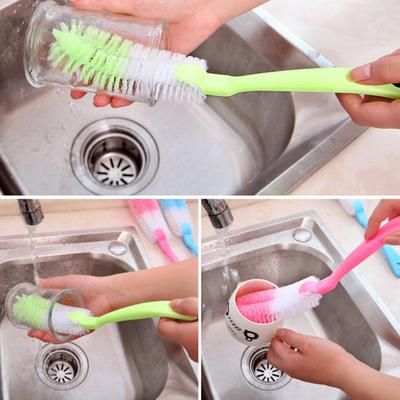 2/3/4 Stück Langstielbürste Weiche Borsten Langer Griff Design mit Aufhängelöchern Tassenreinigungsschrubber Küchenreinigungswerkzeug