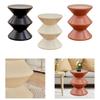 PP Hourglass Shape Stool As Bedside End Table, Space Efficient Entryway Bench