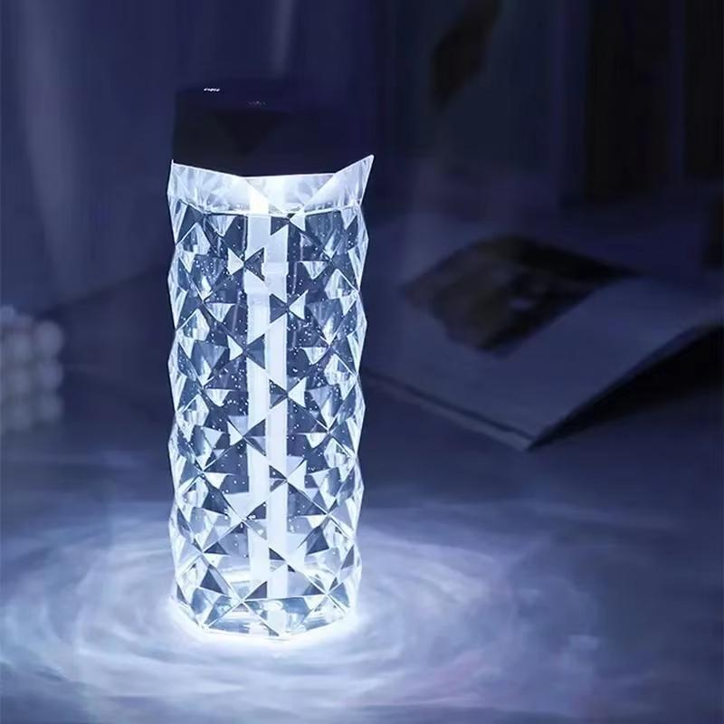 1000ML/400ML Bunter USB-Kristall-Luftbefeuchter Aromatherapie Luftreiniger für Schlafzimmer Schreibtisch Home Office Nebelgenerator