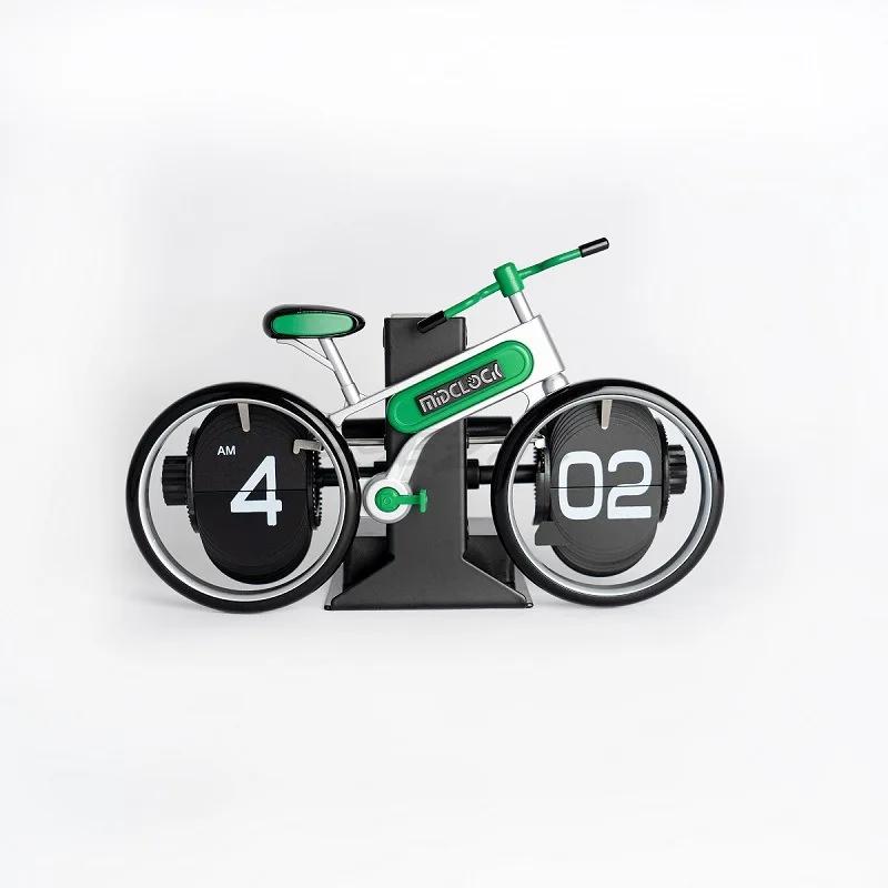 Personalized Bicycle Creative Bicycle Flip Clock Home Desktop Styling Flip Clock Fashion Decoration Gift Seat Clock