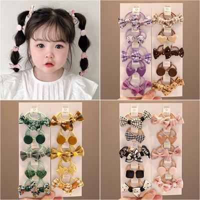 5Pair Cute Hair Band for Girls Sweet Pricess Fashion Hair Rope for Toddler Girl Lovely Elastic Hair Band Baby Headwear
