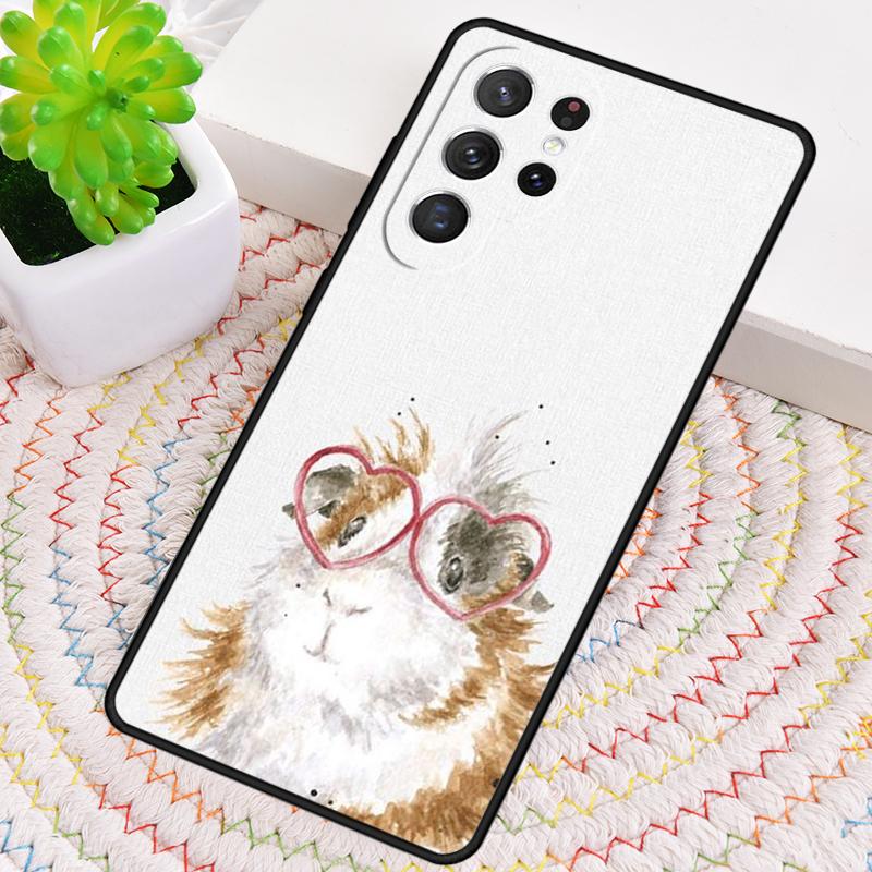 Guinea Pig Hamster Cute Silicone Phone Case For Samsung Galaxy note 10 pro S26 S25 S24 S23 S22 S21 Plus S25Ultra Capa Cover