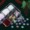 Snowflake Nail Art Flakes Slice Decoration Acrylic 3D Design Manicure Accessory For Mix Christmas Nails Charms Sequins Tips Kit