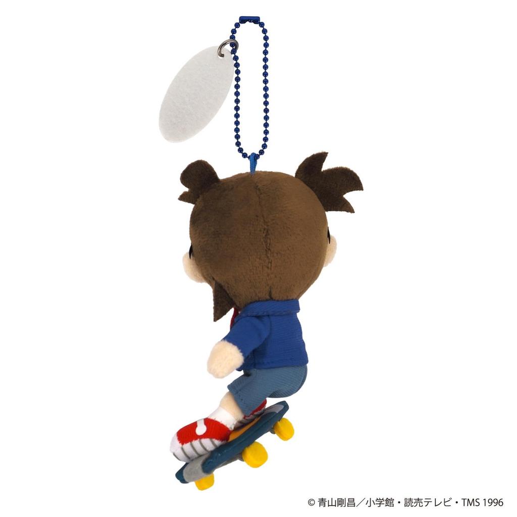 Sanei Boeki Detective Conan Fluffy Friends Conan Skateboard Plush Toy FCM01 Ver. (Mascot) W6×D8.5×H14cm