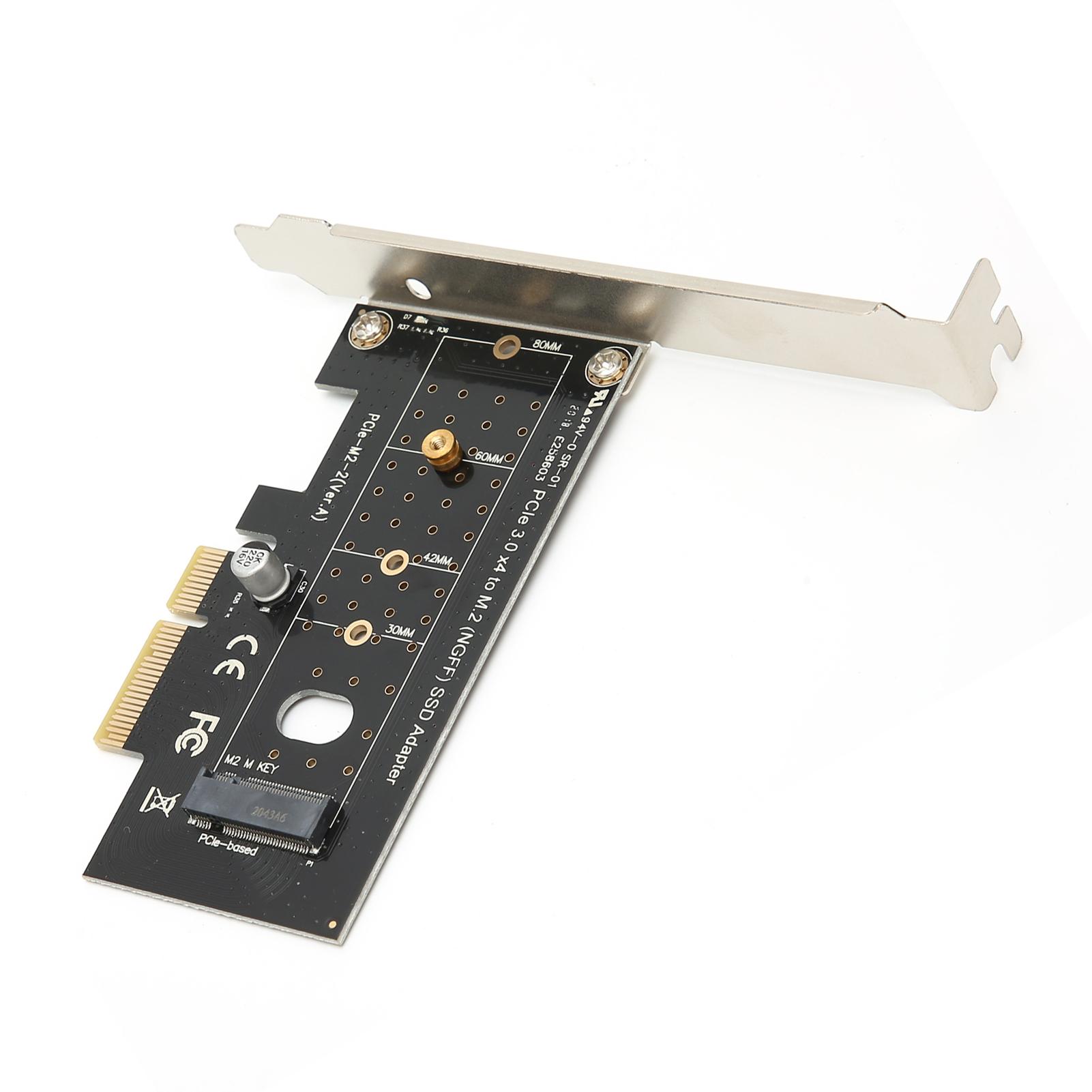 

Adapter Card PCIE 3.0 X4 to M.2 NVMe SSD NGFF Interface Riser Converter Card for Windows 810Linux